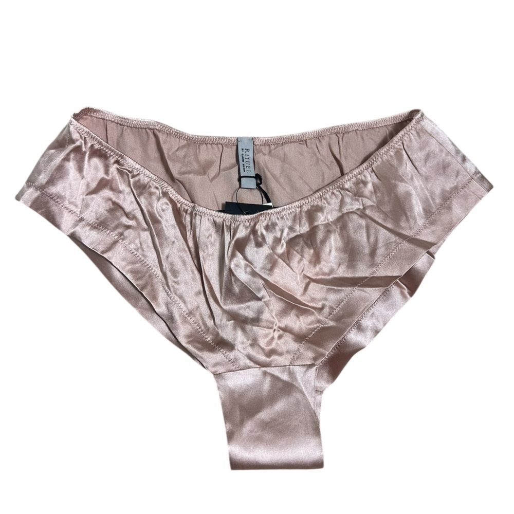 Carine Gilson Women's Pink Satin Panties size medium
